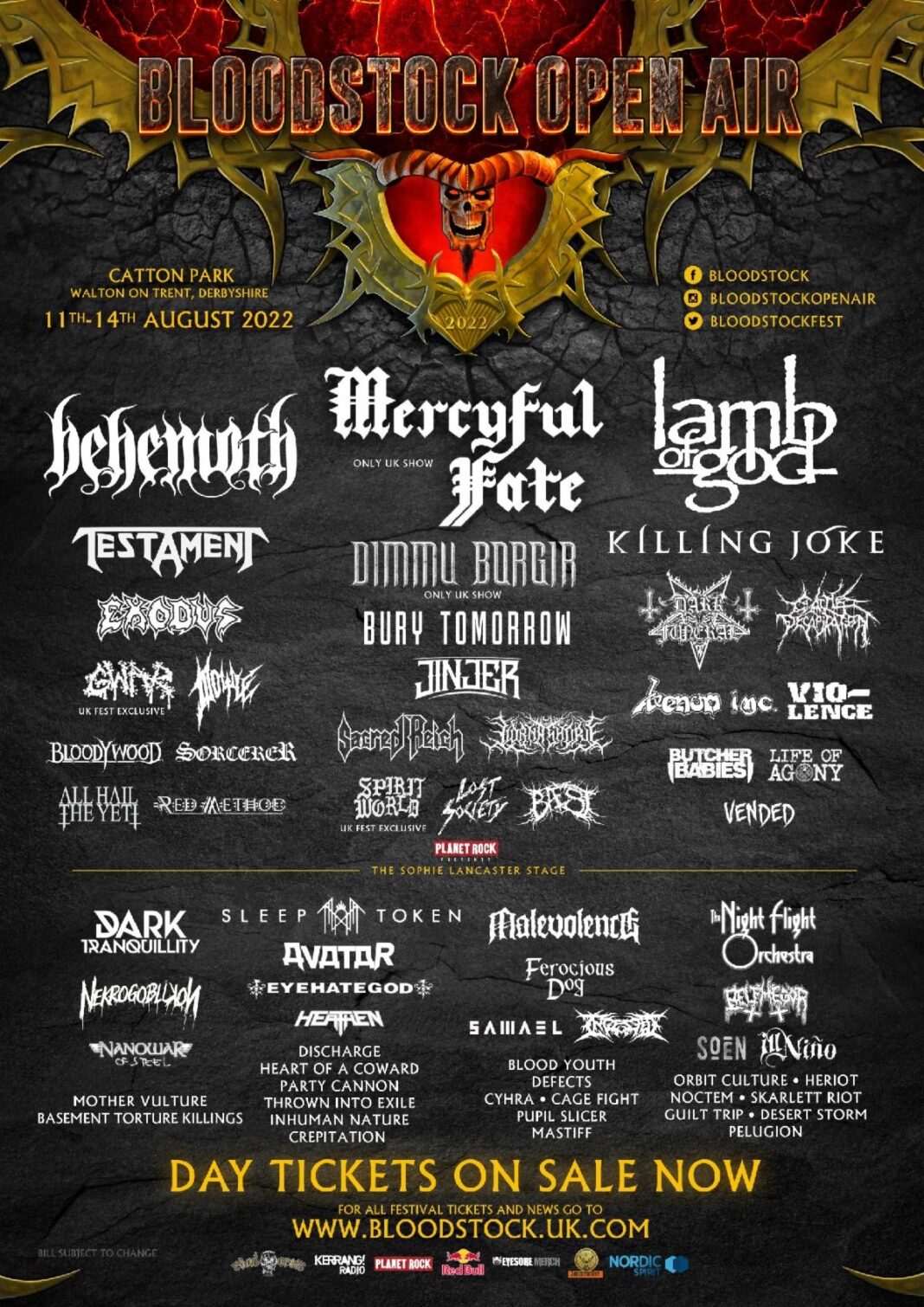 BLOODSTOCK FESTIVAL (UK) Reveals 13 More Bands And Facebook Live